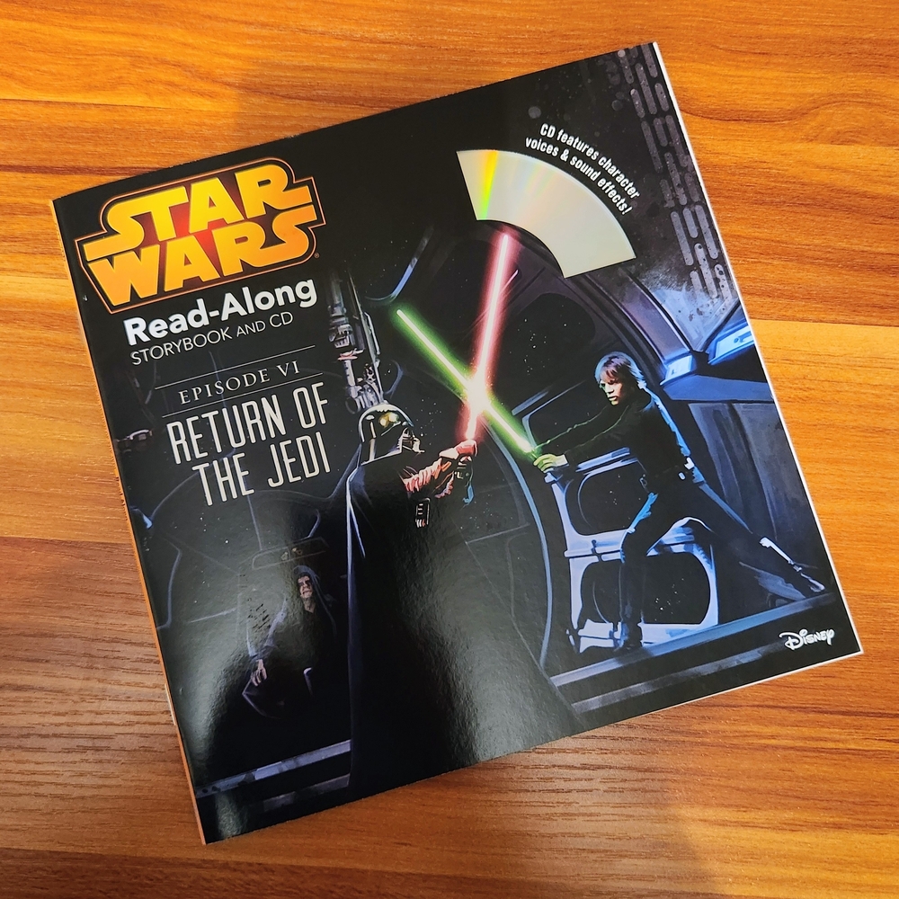 Disney Star Wars The Final Battle Storybook and CD - Black, Blue, White